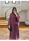 MÜRDÜM BLUZLU ELBİSE TAKIM-51361