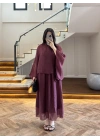 MÜRDÜM BLUZLU ELBİSE TAKIM-51361