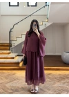 MÜRDÜM BLUZLU ELBİSE TAKIM-51361