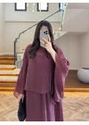 MÜRDÜM BLUZLU ELBİSE TAKIM-51361