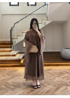 KAHVE BLUZLU ELBİSE TAKIM-51361
