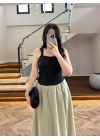 DANTELLİ ŞALLI BLUZ SİYAH