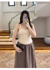 DANTELLİ ŞALLI BLUZ TAŞ