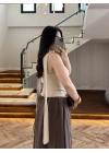 DANTELLİ ŞALLI BLUZ TAŞ