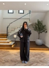 ACI KAHVE DİK YAKA CEKET TAKIM -9221