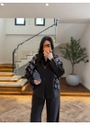 ACI KAHVE DİK YAKA CEKET TAKIM -9221