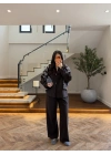 ACI KAHVE DİK YAKA CEKET TAKIM -9221