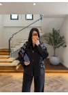 ACI KAHVE DİK YAKA CEKET TAKIM -9221