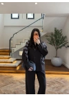 ACI KAHVE DİK YAKA CEKET TAKIM -9221