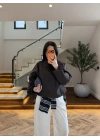 ACI KAHVE KRUVAZE DİK YAKA TRENÇ-7782