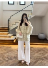 ADA ÇAYI İP BAĞCIKLI BRODELİ GÖMLEK -5096