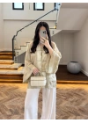 ADA ÇAYI İP BAĞCIKLI BRODELİ GÖMLEK -5096