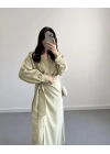 ADA ÇAYI TENSEL KRUVAZE YAKA ANVELEP ELBİSE