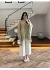 ADA ÇAYI YEŞİL BAĞCIKLI PANÇO -5111
