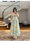 ANANAS DESENLİ ELBİSE -4221