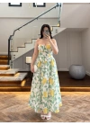 ANANAS DESENLİ ELBİSE -4221