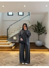 ANTRASİT ASİMETRİK TRİKO TAKIM-T1006