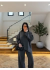 ANTRASİT ASİMETRİK TRİKO TAKIM-T1006