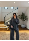ANTRASİT ASİMETRİK TRİKO TAKIM-T1006
