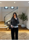 ANTRASİT DANTELLİ HIRKA -TH261085