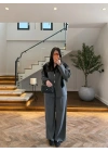 ANTRASİT DİK YAKA CEKET TAKIM -9221