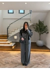 ANTRASİT DİK YAKA CEKET TAKIM -9221