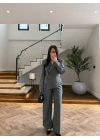 ANTRASİT KRUVAZE CEKET TAKIM-9128