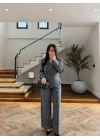 ANTRASİT KRUVAZE CEKET TAKIM-9128