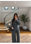 ANTRASİT KRUVAZE CEKET TAKIM-9128