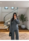 ANTRASİT KRUVAZE CEKET TAKIM-9128