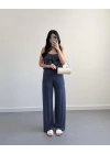 ANTRASİT MODAL BLUZ PANTOLON TAKIM