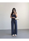 ANTRASİT MODAL BLUZ PANTOLON TAKIM