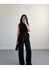 ASİMETRİK KESİM İKİLİ TAKIM SİYAH