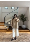 BEJ ALLERLİ ARA BOY TRENÇKOT -7556