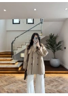 BEJ ALLERLİ ARA BOY TRENÇKOT -7556
