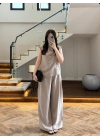 BEJ ASİMETRİK DÜĞMELİ TENSEL TAKIM-26Y277