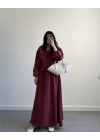BORDO NAKIŞLI ETEKLİ İKİLİ TAKIM