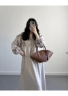 BEJ NAKIŞLI ETEKLİ İKİLİ TAKIM