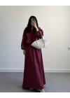 BORDO NAKIŞLI ETEKLİ İKİLİ TAKIM