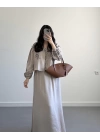 BEJ NAKIŞLI ETEKLİ İKİLİ TAKIM