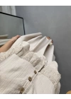 BEJ VİSKON NAKIŞLI ETEK TAKIM