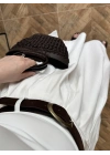 BEYAZ KEMERLİ ETEKLİ PANTOLON-51354