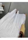 BEYAZ MİDİ BOY POPLİN ETEK