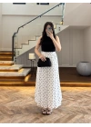 BEYAZ PUANTİYE ETEK -D31118