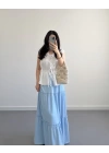 BOHO BEBE MAVİ UZUN ETEK