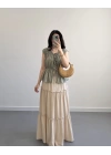 BOHO BEJ UZUN ETEK