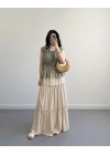 BOHO BEJ UZUN ETEK