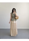 BOHO BEJ UZUN ETEK