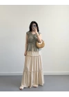 BOHO BEJ UZUN ETEK