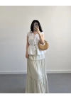 BOHO MİNT YEŞİL UZUN ETEK